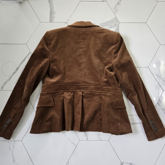 Zara Women's Velour Blazer Brown - Picture 3 of 4